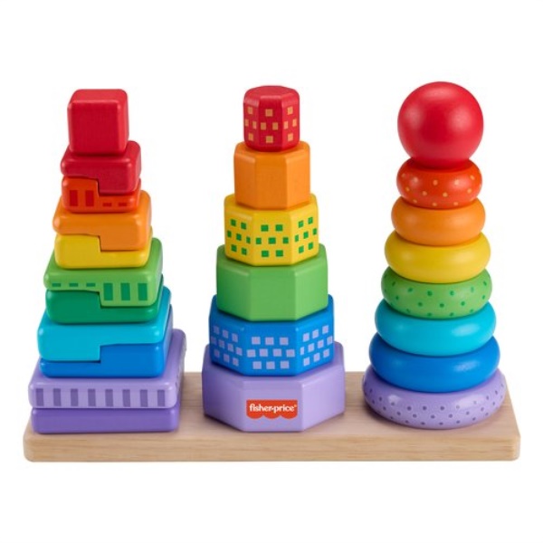 Gioco prima infanzia Fisher Price HXT76 Set gioco 3 piramidi cercaform