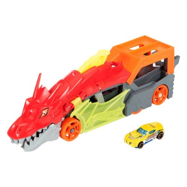 Playset Drago trasportatore da lancio Mattel GTK42 HOT WHEELS CITY