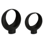 Yes Everyday - Set porta vasi piante Yes Everyday 0722910 KEYRA con base rialzata Ner