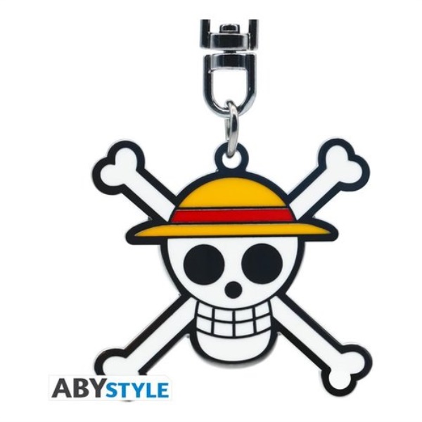 Portachiavi Abystyle ABYKEY646 ONE PIECE Skull Monkey Luffy Cromo e Gi