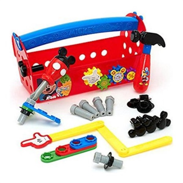 Set attrezzi lavoro giocattolo Just play 38048 DISNEY MICKEY Cassetta 