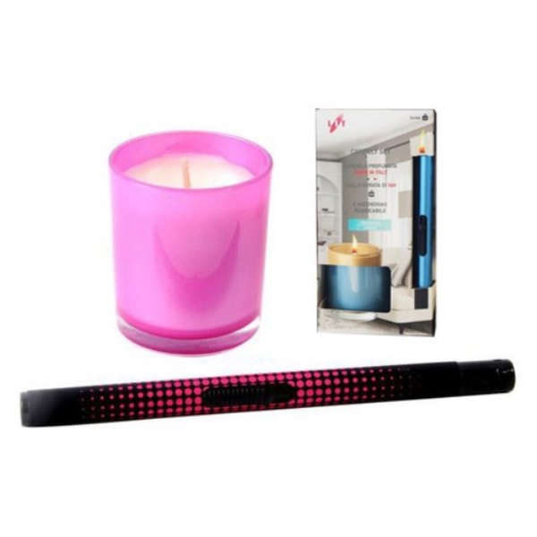 Candela profumata Lit Gas CANDELYSET durata 36h con accendino incluso 