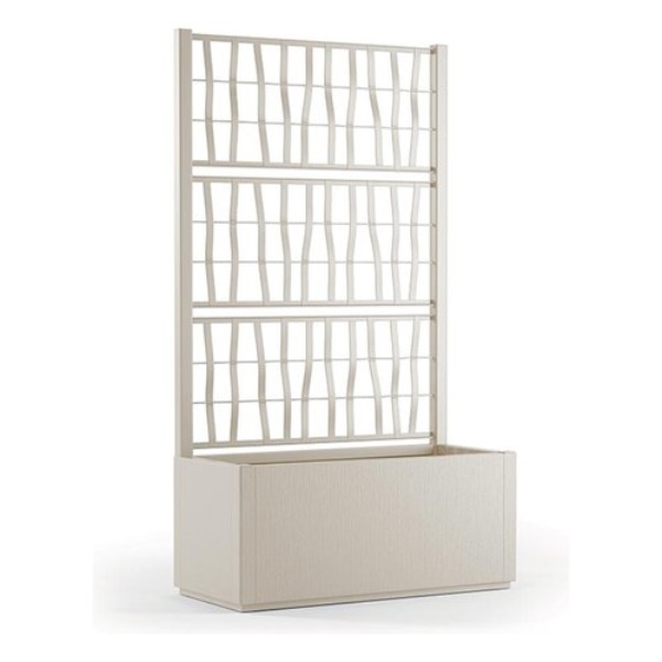 Fioriera con grigliato Stefanplast 68600 ETHICA ECO LINE Bianco gesso