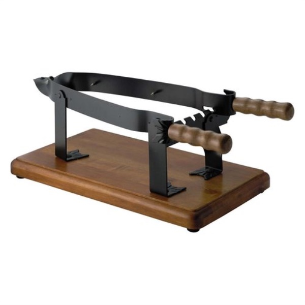 Porta prosciutto Caper 110 a morsa Mogano e Nero