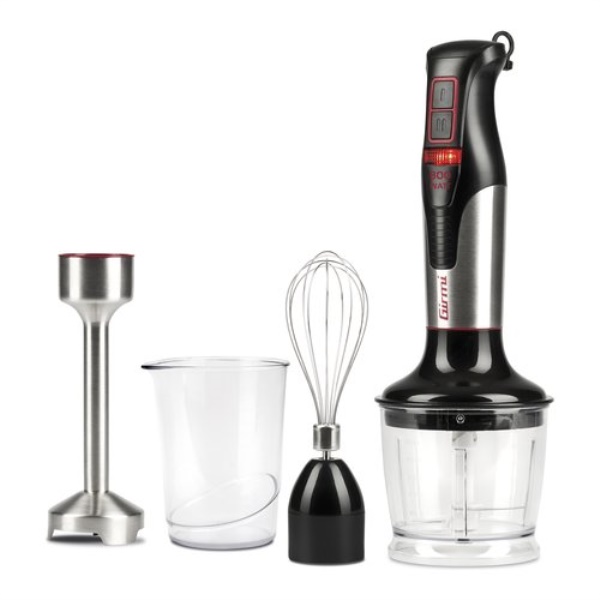 Frullatore immersione Girmi MX3900 3in1 Inox e Black