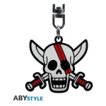 ABYstyle - Porta chiavi Abystyle ABYKEY645 ONE PIECE Skull Shanks Cromo e Rosso