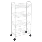 Metaltex - Carrello porta vivande Metaltex 340634 014 PISA Bianco