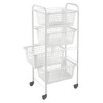 Metaltex - Carrello porta vivande Metaltex 341804 003 MIAMI Bianco