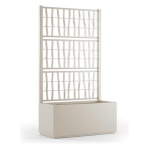 Stefanplast - Fioriera con grigliato Stefanplast 68600 ETHICA ECO LINE Bianco gesso