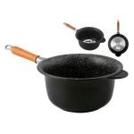 Antik Ars - Paiolo Antik Ars 12.26 manico legno amovibile Nero