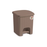 Stefanplast - Pattumiera bagno Stefanplast 38523 PEDALINA coperchio a pedale Tortora