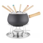 Kaufgut - Set fonduta Kaufgut 070610 EVA Nero opaco