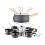 Kaufgut - Set fonduta Kaufgut 070621 EVA Nero opaco