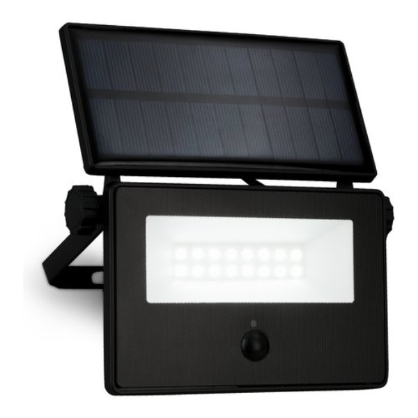 Proiettore con sensore presenza solare Briloner BT10028 SOLAR Nero