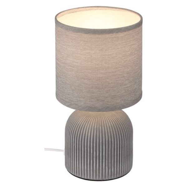 Lampada tavolo Briloner BT10039 CERAMIC FABRIC Grigio