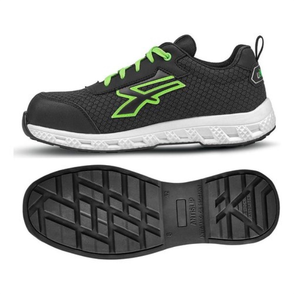 Scarpe da lavoro U Power RE20064-42 RED EGO Mitch Grigio e Verde