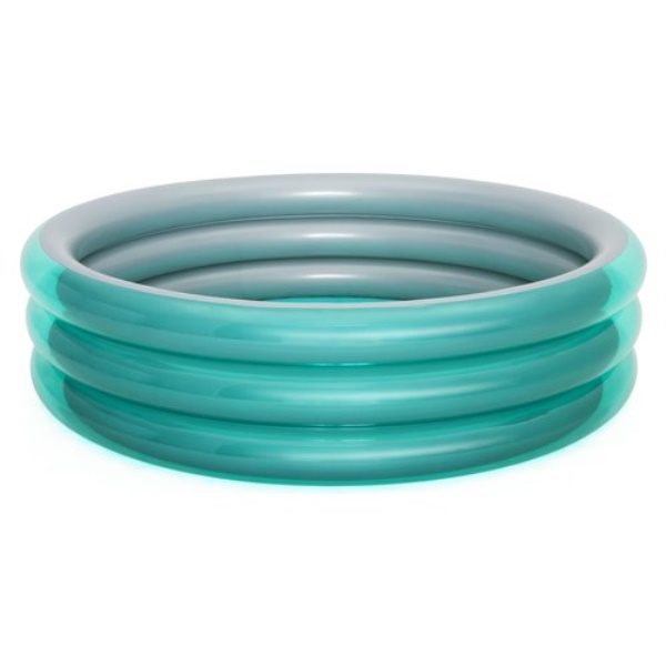 Piscina bimbo Bestway 51043 Big Metallic 3 anelli Verde e Silver