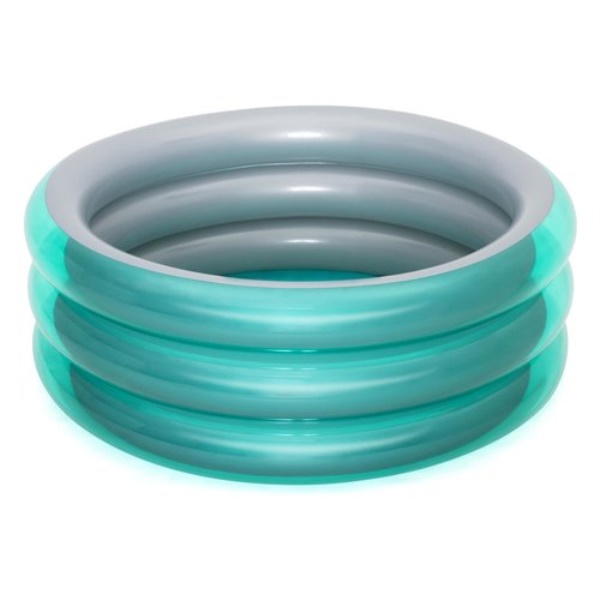 Piscina bimbo Bestway 51041 Big Metallic 3 anelli Verde e Silver