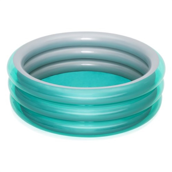 Piscina bimbo Bestway 51042 Big Metallic 3 anelli Verde e Silver