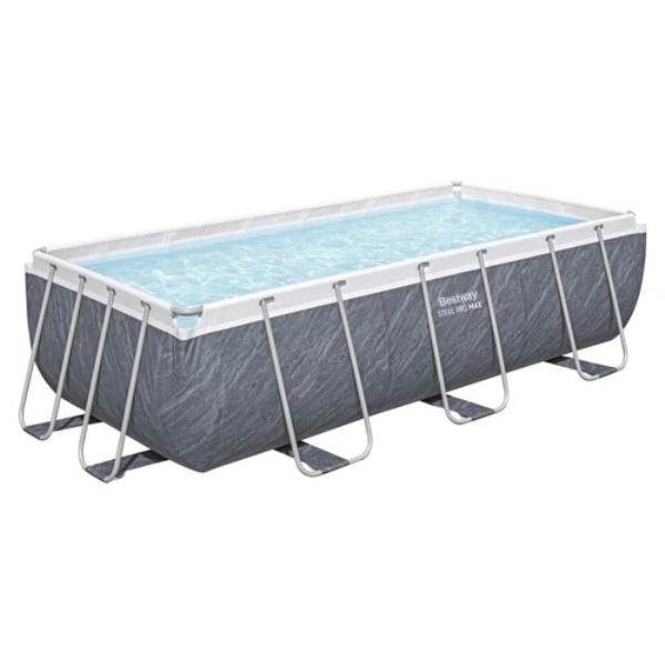 Piscina Bestway 56721 7 STEEL PRO MAX con pompa a sabbia Effetto marmo