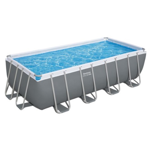 Piscina Bestway 56670 7 STEEL PRO MAX con pompa filtro Grigio