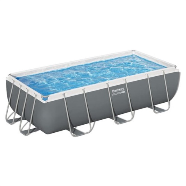 Piscina Bestway 56442 7 STEEL PRO MAX con pompa a sabbia Grigio