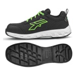 U Power - Scarpe da lavoro U Power RE20064-44 RED EGO Mitch Grigio e Verde