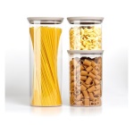 Stefanplast - Set barattoli Stefanplast 55681 TOSCA (700 ml, 1, lt, 2,2 lt) Tortora