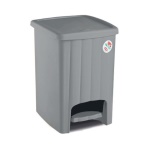 Stefanplast - Pattumiera Stefanplast 21269 MARGHERITA a pedale Stone grey