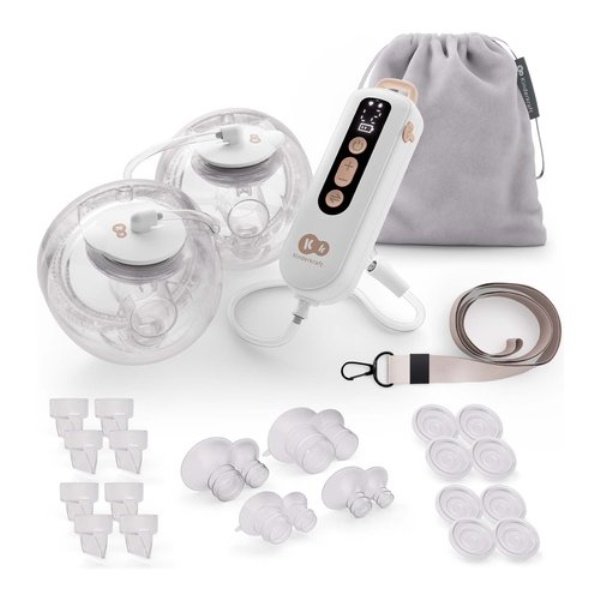 Tiralatte elettrico Kinderkraft KEGEFL00GLD0000 GENTLEFLOW doppio a ba