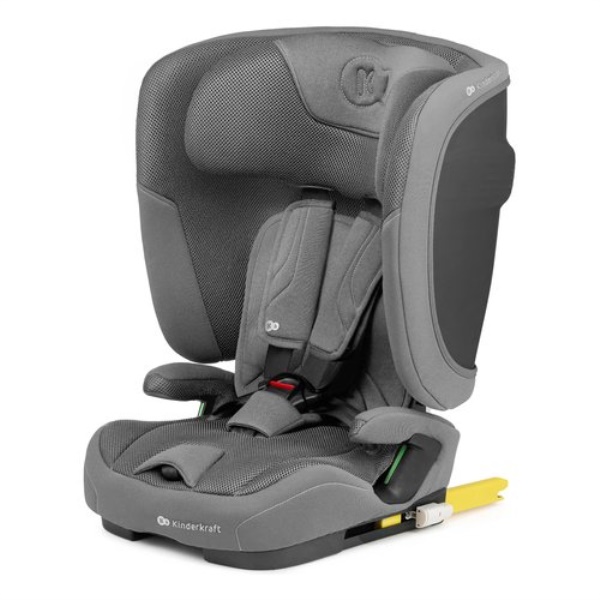 Seggiolino auto Kinderkraft KCFI2GO0GRY0000 FIX2GO schienale pieghevol