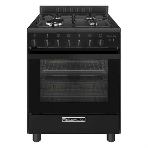Cucina gas Glem Gas SPECIALISTA SE SA66TBK Black