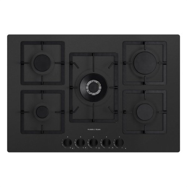 Piano cottura gas Telma FLAT75 26 Black