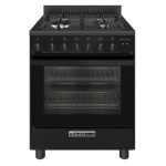 GLEM GAS - Cucina gas Glem Gas SPECIALISTA SE SA66TBK Black