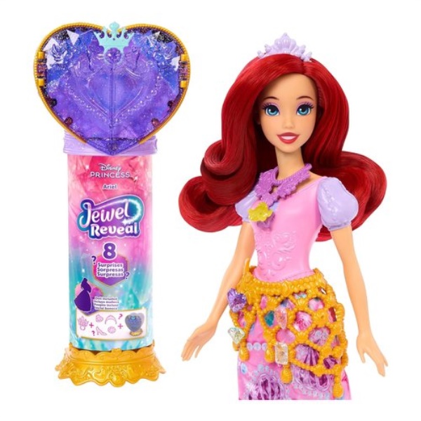 Bambola Mattel JHL49 DISNEY PRINCESS Ariel Jewel Reveal