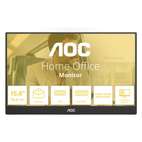 Monitor Aoc 16T20E2 PORTABLE Black