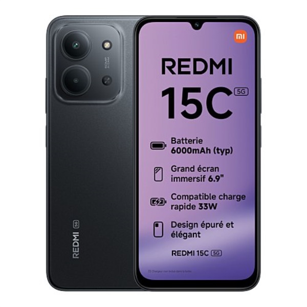 Smartphone Xiaomi REDMI 15C Midnight black