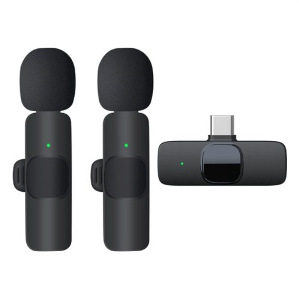 Kit microfoni Karma 34599 VLOG 2TC Black