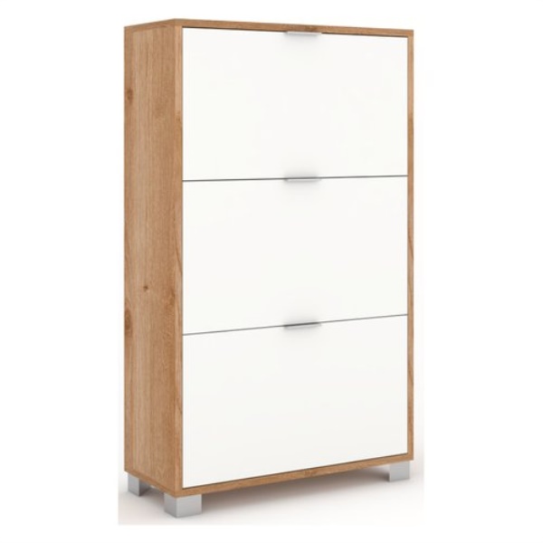 Scarpiera Sarmog A763RCBNI QUADRANTE 18 Paia Rovere cadiz e Bianco nev