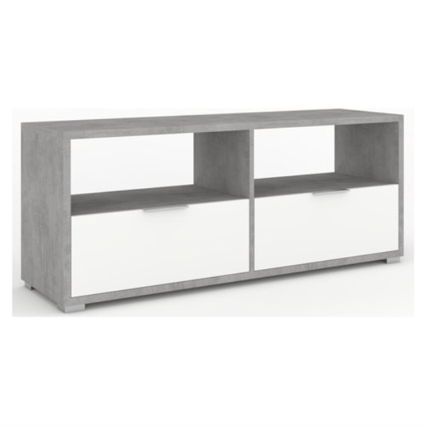 Base soggiorno Sarmog ADB801CEBNI DOUBLE Db801 Cemento e Bianco neve