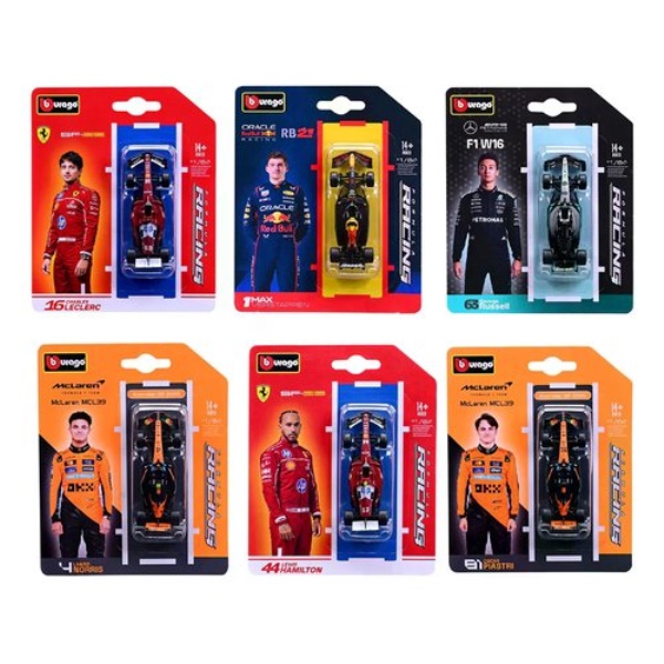 Automodello Bburago 18-60165 FORMULA RACING Teams F1 2025 Assortito