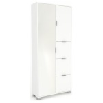 SARMOG - Armadio Sarmog A7424BNSPI QUADRANTE 7424 Bianco neve e Specchio