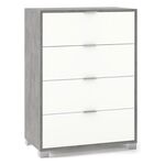 SARMOG - Cassettiera Sarmog A784CEBNI QUADRANTE 784 Cemento e Bianco neve