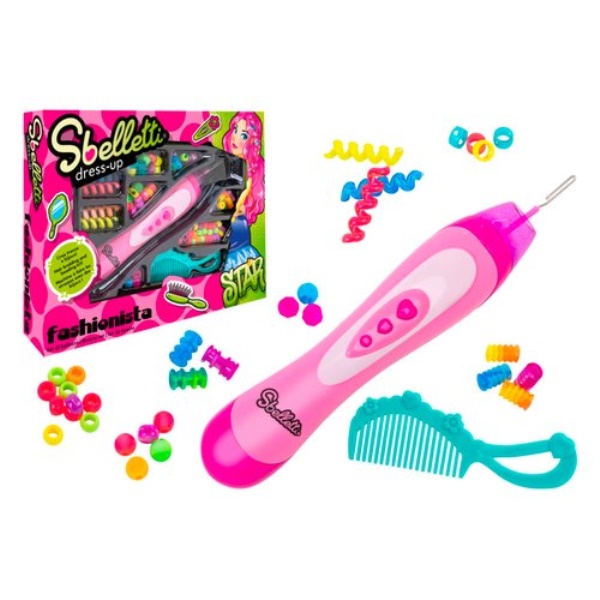 Set parrucchiera Globo 41075 SBELLETTI Crea trecce Star con perline