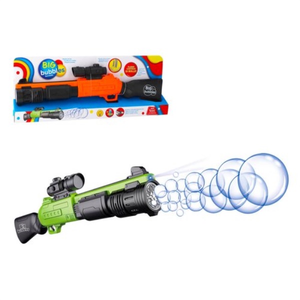 Bolle di sapone Globo 42707 BIG BUBBLES Fucile sparabolle a batteria U