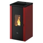 Pegaso - Stufa pellet Pegaso 7024042 VERA 7 UP T2 Red