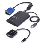 Startech.Com - Kvm switch Startech.Com NOTECONS02 VGA MDP Crash Cart Black