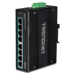 Trendnet - Switch di rete Trendnet TI PG80B INDUSTRIAL su guida DIN Black