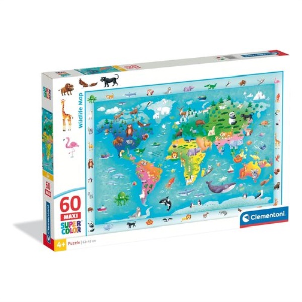 Puzzle Clementoni 87798 Maxi Super Color Assortito