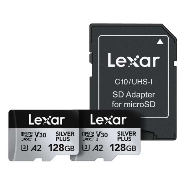 Scheda di memoria Lexar LMSSIPL128G BNANU (2 PACK) SILVER PLUS Double 